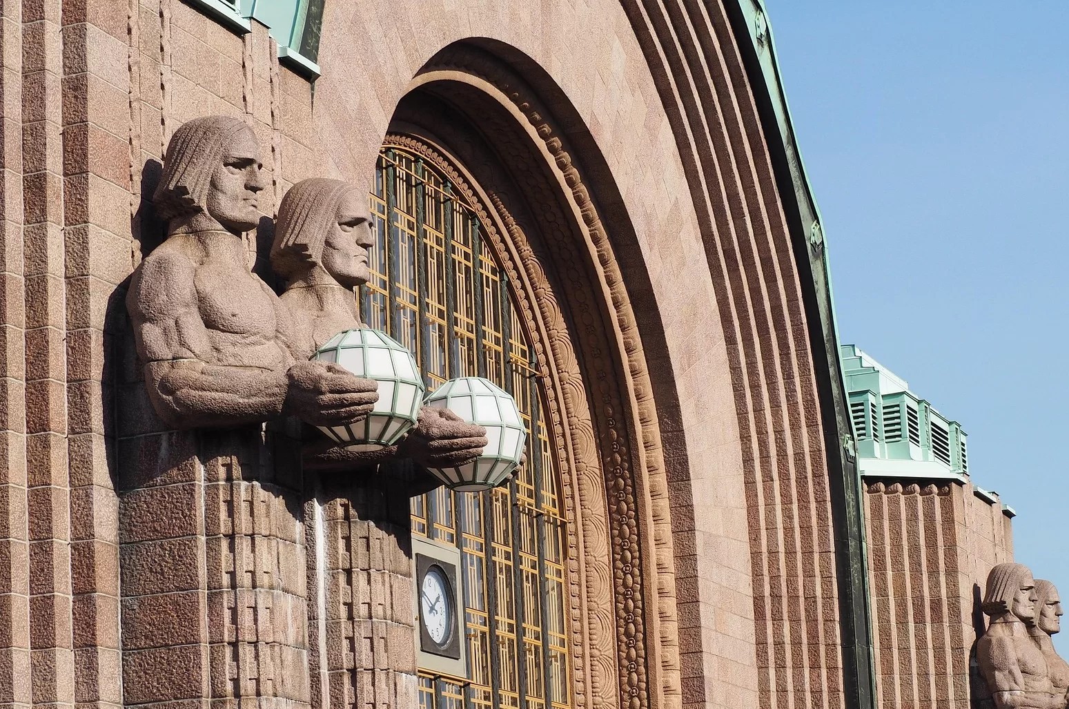 statue near the office